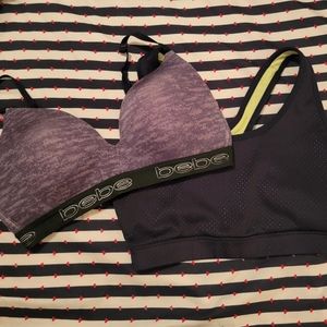 GRAY Bebe Sport Bra 36C